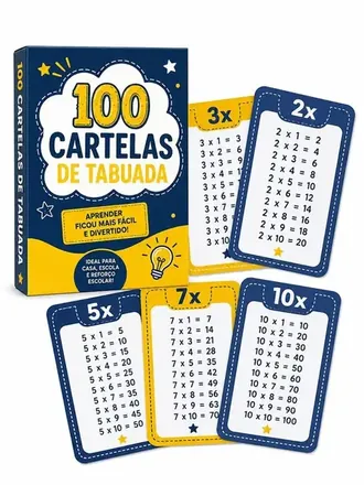Bônus 2: 100 Cartelas de Tabuada