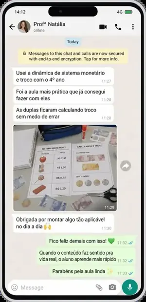 Depoimento de professora 4